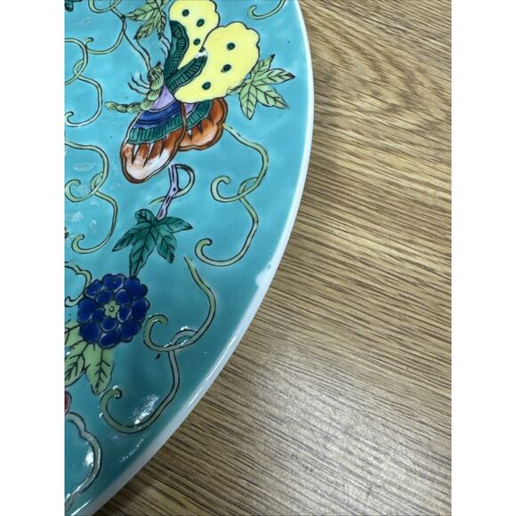Chinoiserie Jingdezhen Zhongguo Asian Butterfly Plates 9.25”-set Of 4 - Picture 9 of 10